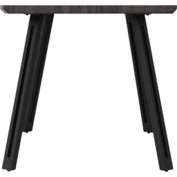Seconique Quebec Black Wood Grain Wave Edge Dining Table - Size: 4 Seater - Wilko - thumbnail 5