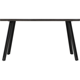 Seconique Quebec Black Wood Grain Wave Edge Dining Table - Size: 4 Seater - Wilko - thumbnail 4