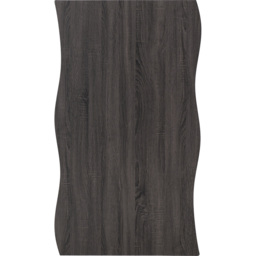 Seconique Quebec Black Wood Grain Wave Edge Dining Table - Size: 4 Seater - Wilko - thumbnail 7
