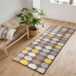 Desire Rugs Havana Gold Oval Anti Slip Door Mat 90 x 57cm - Size: 57 x 90cm - Wilko - thumbnail 5