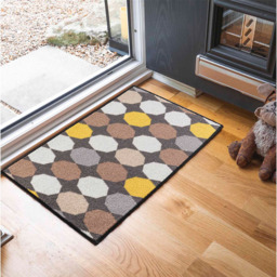 Desire Rugs Havana Gold Oval Anti Slip Door Mat 90 x 57cm - Size: 57 x 90cm - Wilko - thumbnail 3