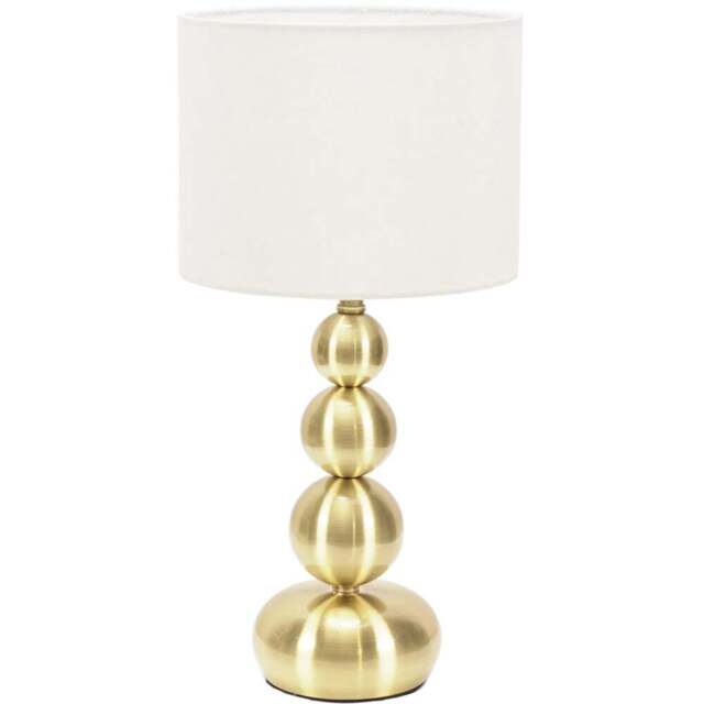 ValueLights Marissa Gold Stacked Ball Touch LED Table Lamp - Size: 36 x 17 x 17cm - Wilko - image 1