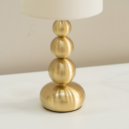 ValueLights Marissa Gold Stacked Ball Touch LED Table Lamp - Size: 36 x 17 x 17cm - Wilko - thumbnail 5