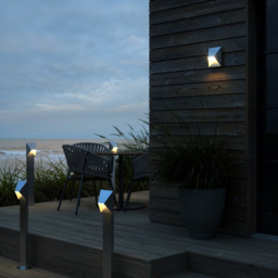 Nordlux Pontio 15 Galvanised Outdoor Wall Light - Size: 19.1 x 15.2 x 19.1cm - Silver - Wilko - thumbnail 3