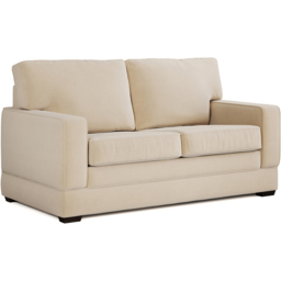 Jay-Be Urban 2 Seater Brushed Twill Linen Sofa Bed with e-Pocket Mattress - Cream - Wilko - thumbnail 3