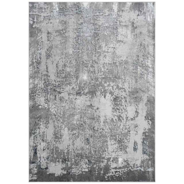 Desire Rugs Serenity Grey Abstract Acrylic Rug 120 x 170cm - Wilko - image 1