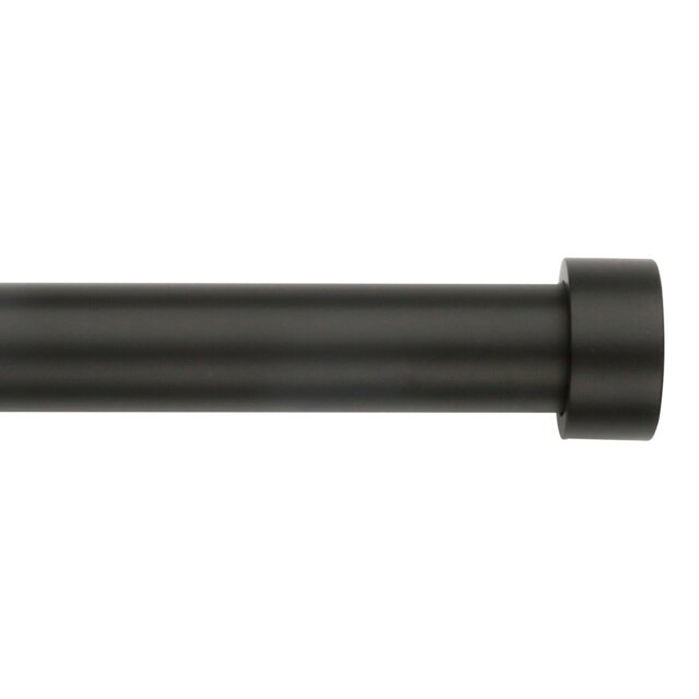 Stockholm 170 to 300 Extendable Black Curtain Pole - Wilko - image 1