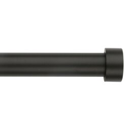 Stockholm 170 to 300 Extendable Black Curtain Pole - Wilko - thumbnail 1
