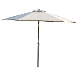 Home Source Gozo Grey Garden Outdoor Parasol 2.7m - Size: 3m - Wilko - thumbnail 1