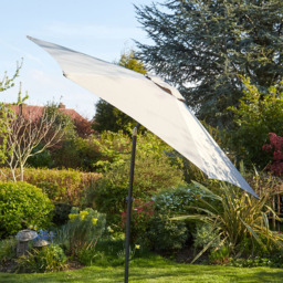 Home Source Gozo Grey Garden Outdoor Parasol 2.7m - Size: 3m - Wilko - thumbnail 3