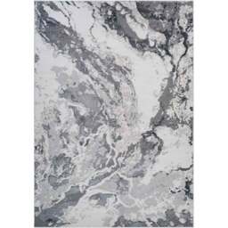 Desire Rugs Picasso Silver Waterflow Abstract Rug 120 x 170cm - Wilko - thumbnail 1