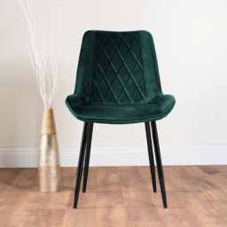 Furniturebox Arona Cesano Concrete Effect 6 Seater Round Dining Set Grey Black and Green - Wilko - thumbnail 4