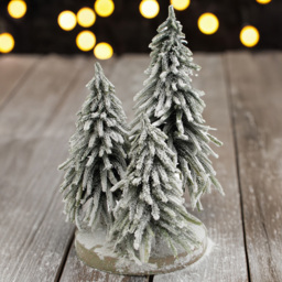 St Helens 3 Tree Snow Finish Decorative Christmas Display - Size: 470 x 300 x 300cm - Green - Wilko - thumbnail 3