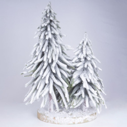 St Helens 3 Tree Snow Finish Decorative Christmas Display - Size: 470 x 300 x 300cm - Green - Wilko - thumbnail 6
