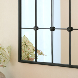 Charles Bentley Monaco Black Industrial Style Wall Mirror - Size: 3 x 101.5 x 63.5cm - Wilko - thumbnail 6