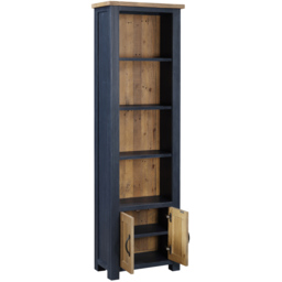 Baumhaus Splash of Blue 2 Door 4 Shelf Narrow Bookcase - Wilko - thumbnail 4