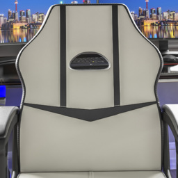 Vida Designs Comet White and Black Swivel Office Chair - Size: 55 x 58 x 101cm - Wilko - thumbnail 4