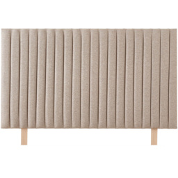 Aspire Furniture Catherine Lansfield Soho King Size Natural Saxon Twill Headboard - Cream - Aspire Beds - Wilko - thumbnail 3