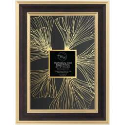 Shaftesbury Gold Edged Frame Black 20 x 16inch - The Port. Co Gallery - Wilko - thumbnail 3
