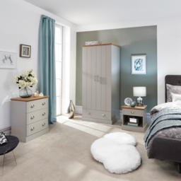 GFW Kendal Grey 3 Piece Bedroom Furniture Set - Wilko - thumbnail 7