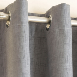 Enhanced Living Vogue Grey Thermal Blackout Eyelet Readymade Curtains 229 x 229cm - Wilko - thumbnail 4