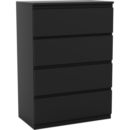 Vida Designs Denver 4 Drawer Black Chest of Drawers - Wilko - thumbnail 3
