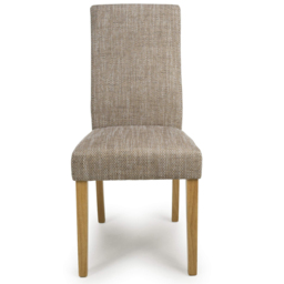 Shankar Bailey Set of 2 Oatmeal Tweed Dining Chair - Cream - Wilko - thumbnail 6