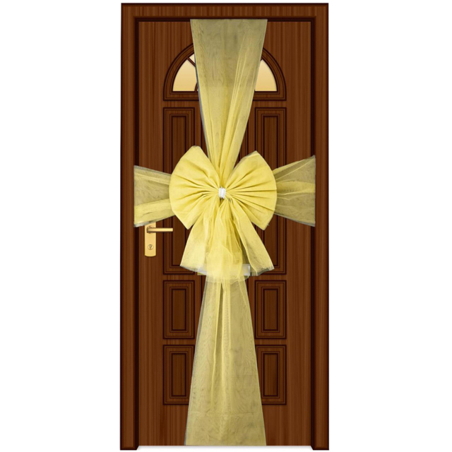 Shatchi Gold Diamante Giant Bow Door Cover - Size: 35 x 22 x 5cm - Wilko - image 1