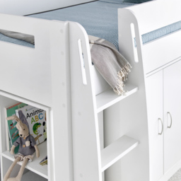 Bedmaster Lacy White Storage Mid Sleeper - Size: Single - Wilko - thumbnail 7