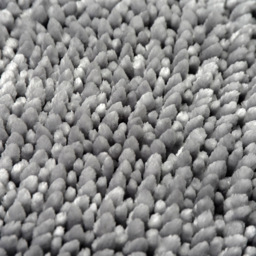 Allure Bath Fashions Dove Grey Velvet Chenille Bobble Non-Slip Bath Mat - Size: 50 x 80cm - Silver - Wilko - thumbnail 4
