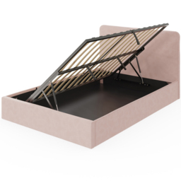 GFW Chiswick Small Double Soft Pink Ottoman Bed with SC Pocket Sprung Mattress - Wilko - thumbnail 6
