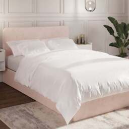 GFW Chiswick Small Double Soft Pink Ottoman Bed with SC Pocket Sprung Mattress - Wilko - thumbnail 1