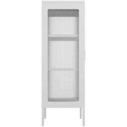 LPD Home Marsh 2 Door White Glass Display Cabinet - Size: 101.5 x 65 x 36cm - Wilko - thumbnail 6