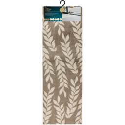 JVL Mega Brown Leaves Latex Backed Door Mat and Runner Set - Size: 150 x 57 x 4cm - Wilko - thumbnail 4