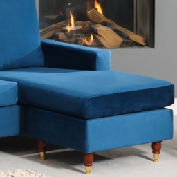 Hendrick 3 Seater Blue Reversible Corner Sofa - Artemis Home - Wilko - thumbnail 4