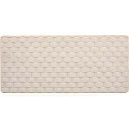My Mat Ivory Sculptured Basketweave Washable Runner 67 x 150cm - Cream - Wilko