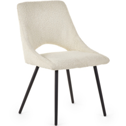 Julian Bowen Luca Iris 4 Seater Round Dining Set Ivory - White - Wilko - thumbnail 5