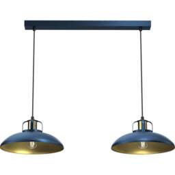 Milagro Felix Blue 2 Pendant Lamp 230V - Size: 29 x 75 x 90cm - Wilko