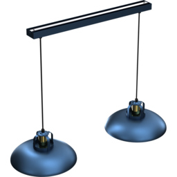 Milagro Felix Blue 2 Pendant Lamp 230V - Size: 29 x 75 x 90cm - Wilko - thumbnail 6