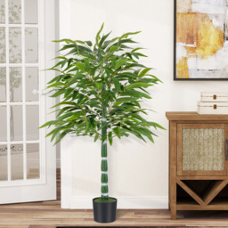 Costway Artificial Bamboo Tree in Plastic Nursery Pot 125cm 2 Pack - Size: 12.5 x 15 x 125cm - Green - Wilko - thumbnail 5