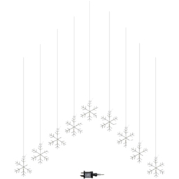 Samuel Alexander FlexiBrights 267 Warm White LED Snowflake Curtain Light 1.2 x 1.2m - Size: 15 x 15 x 9cm - Wilko - thumbnail 3