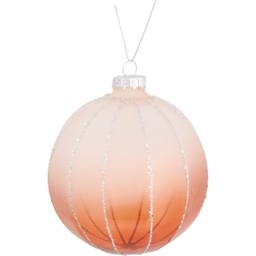 Ombre Glass Bauble Amber - Amber Charm - Wilko - thumbnail 3