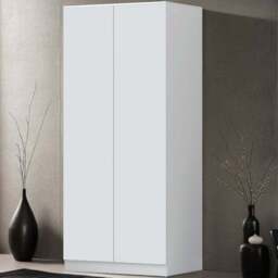 FWStyle Stora 2 Door Matt White Wardrobe - Wilko - thumbnail 1