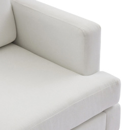 Living and Home Beige Linen Mid-Century Armchair - Size: 80 x 76 x 80cm - Wilko - thumbnail 6