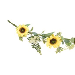 Artificial Sunflower Meadow Garland Yellow - Size: 14 x 183 x 7cm - Wilko - thumbnail 4