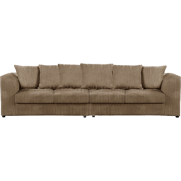 Luxor 4 Seater Coffee Jumbo Cord Scatter Back Sofa - Cream - Wilko - thumbnail 3