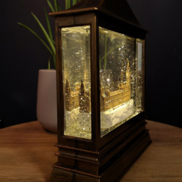 Samuel Alexander Houses of Parliament Christmas Water Spinner Lantern 30cm - Size: 30 x 30 x 30cm - Black - Wilko - thumbnail 6