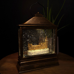 Samuel Alexander Houses of Parliament Christmas Water Spinner Lantern 30cm - Size: 30 x 30 x 30cm - Black - Wilko - thumbnail 4