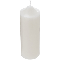 H&O Direct Unscented Paraffin Pillar Candle 2 Pack - Size: 21 x 7 x 7cm - White - Wilko - thumbnail 3