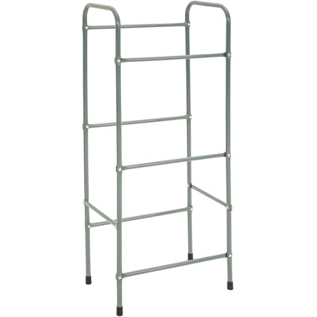 tectake 3 Crate Steel Frame Shelving Rack 50 x 33 x 116cm - Size: 116 x 33 x 50cm - Grey - Wilko - image 1